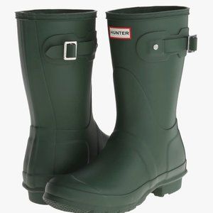Hunter Original Short Waterproof Rain Boot (Green) NWT